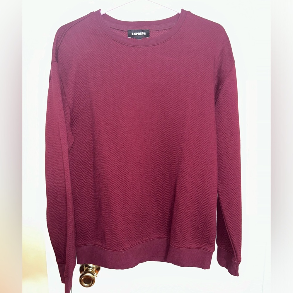 Mens Crewneck / Burgundy / Lightly worn / Size Small / No tears or stains
